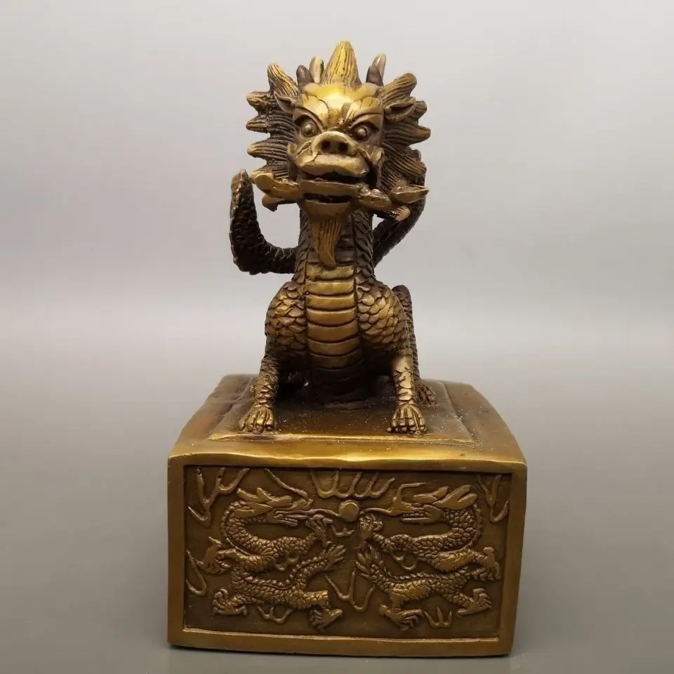 Boutique brass promotion printing copper dragon printing tiger printing promotion and wealth increase authoritative feng shui de