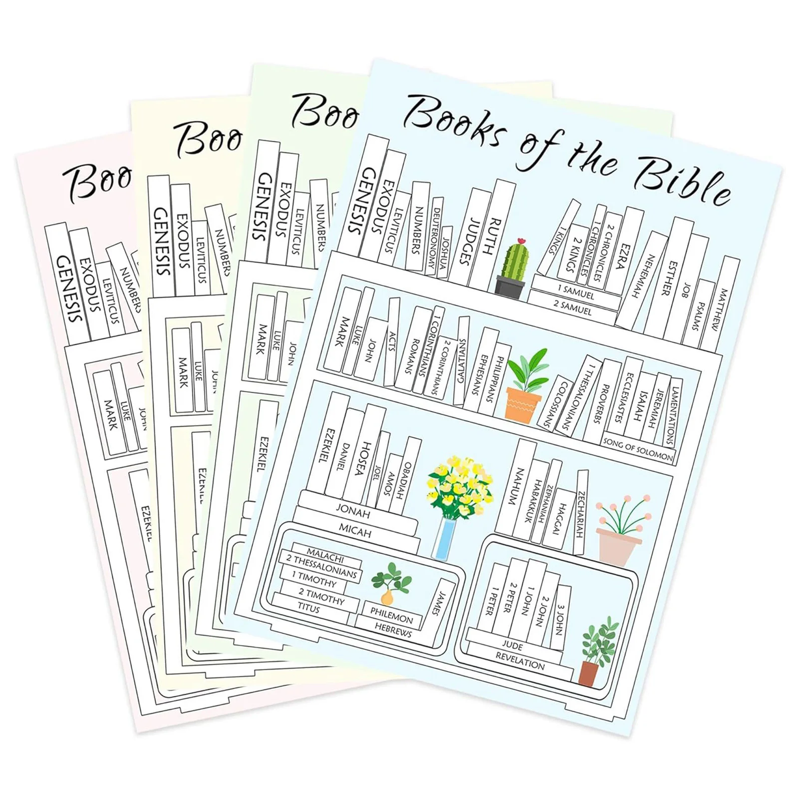 Bible Stickers Stickers 8 Learning And Reading Aids Children's Christian Diary Stickers Learning Progress Stickers Learning Tool
