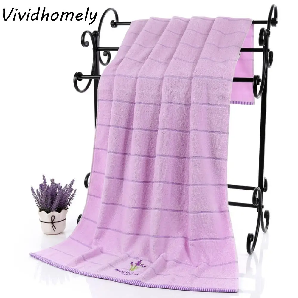 

Breathable Luxury Spa Grade Bath Towel High Absorb Quick-drying Cotton Thick Towel Stripe Soft Large Beach Towel Swimming