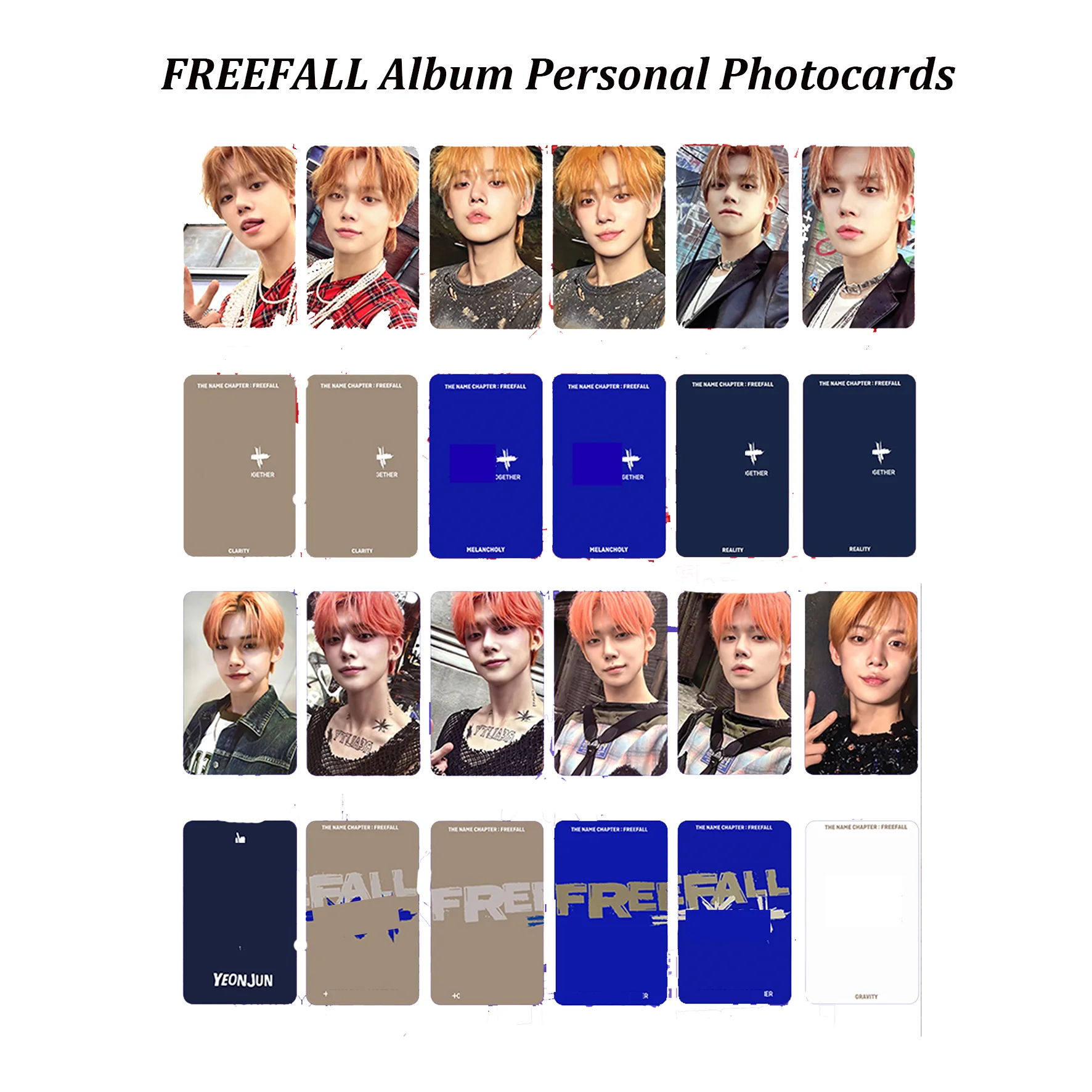 صور شخصية من KPOP YeonJun بطاقات صور شخصية من TaeHyun ، بطاقات LOMO ألبوم حر ، هدية قبل البيع BeomGyu ، بطاقة السحب المحظوظ ، هدية المشجعين ، 6 قطعة
