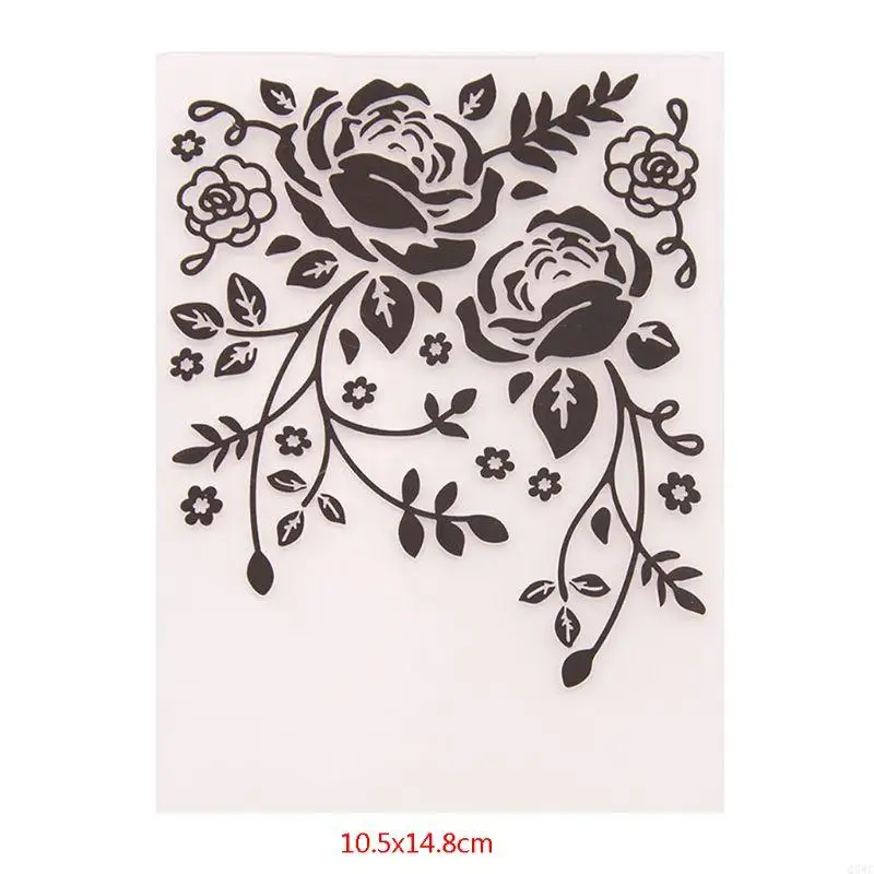 

Plastic Embossing Folder Template DIY Scrapbook Photo Album Card Making Decorati Q5WC