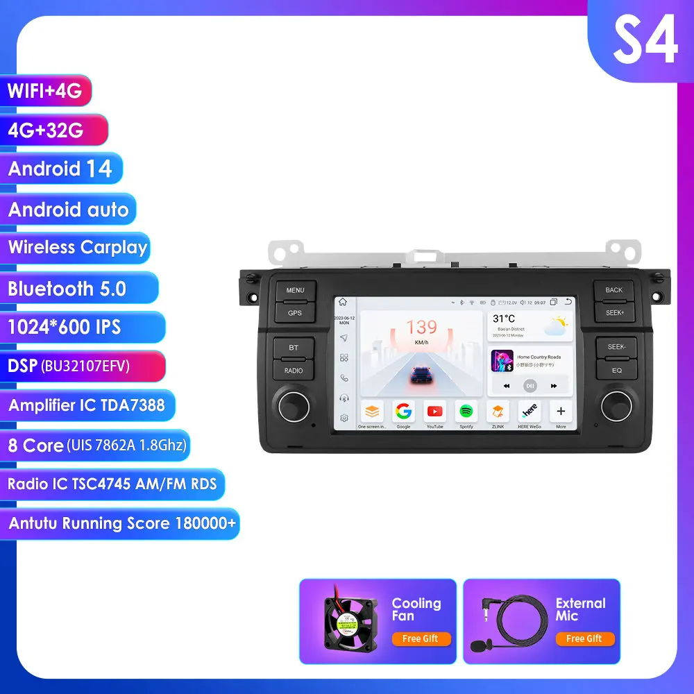 7 ''2 Din Android Auto Multimedia Speler Voor Bmw E46 M3 316 318 320 323 325 328 330 335 Rover 75 Coupe Stereo Audio Gps Autoradio