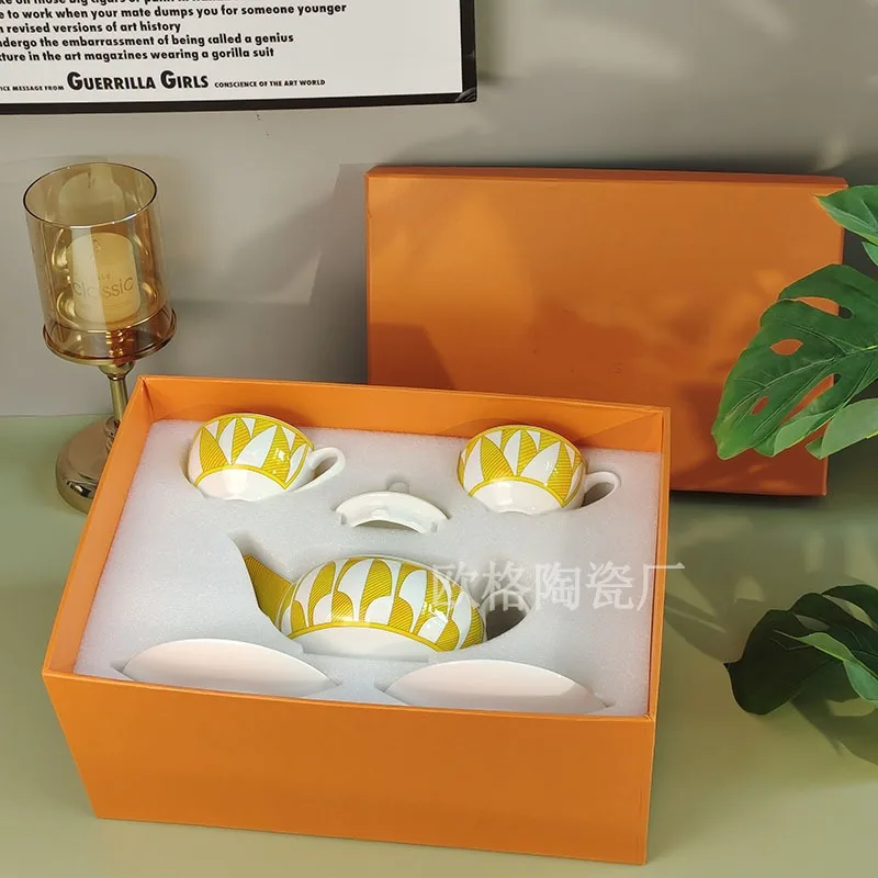 Kreatives Keramik-Steak-Teller-Set Sun Series Home Western-Geschirr Western-Essenteller-Set