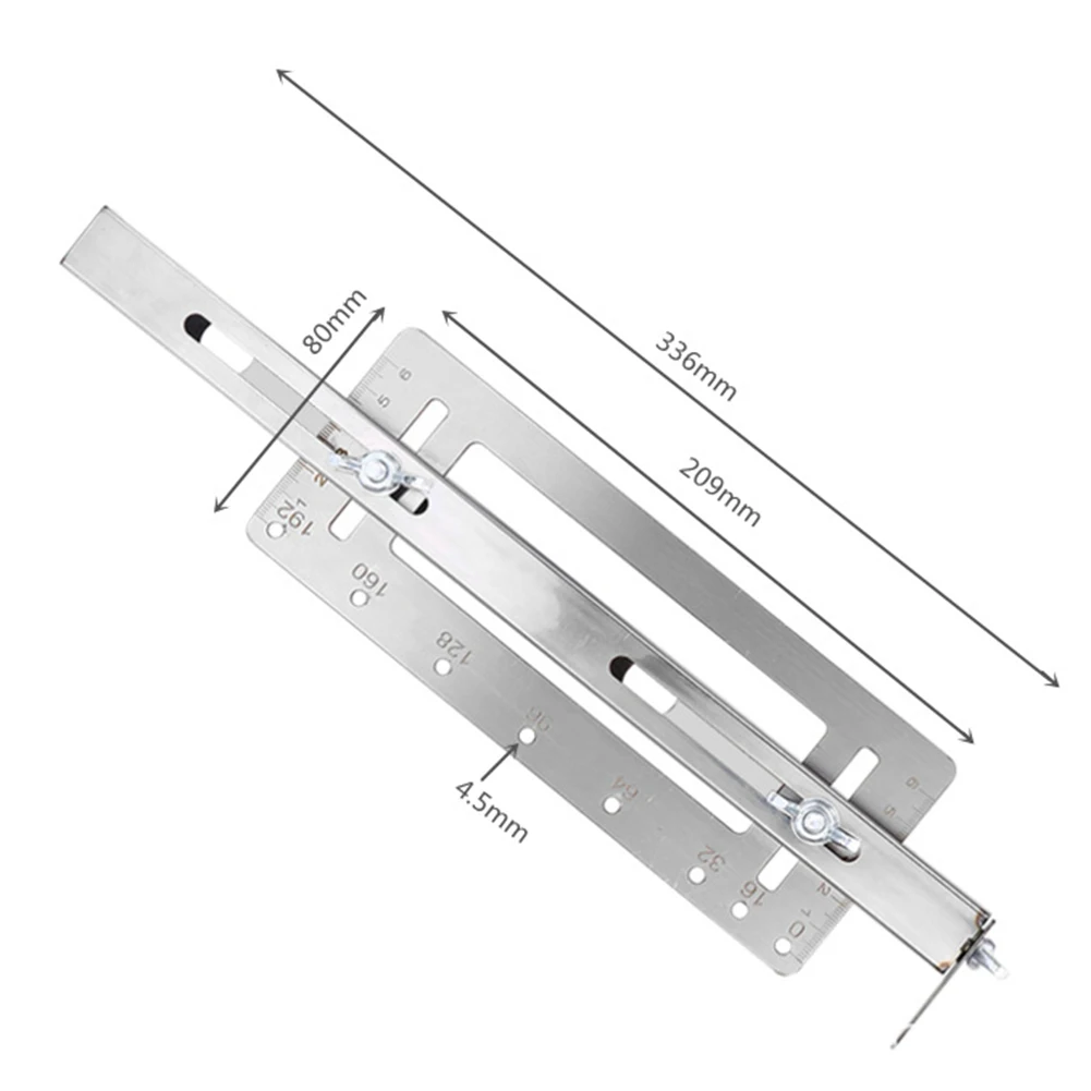 1pcs Stainless Steel Handle Punching Locator Wardrobe Door Cabinet Nstallation Tools 170-336mm Hand Tool Parts