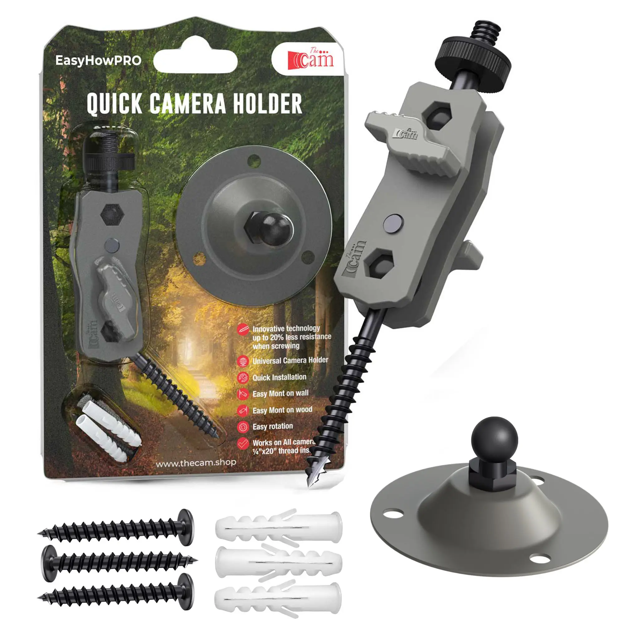 premium-360-°-suporte-ajustavel-para-camera-de-caca-com-parafuso-de-instalacao-rapida-de-1-4-de-polegada-para-esportes-e-atividades-ao-ar-livre