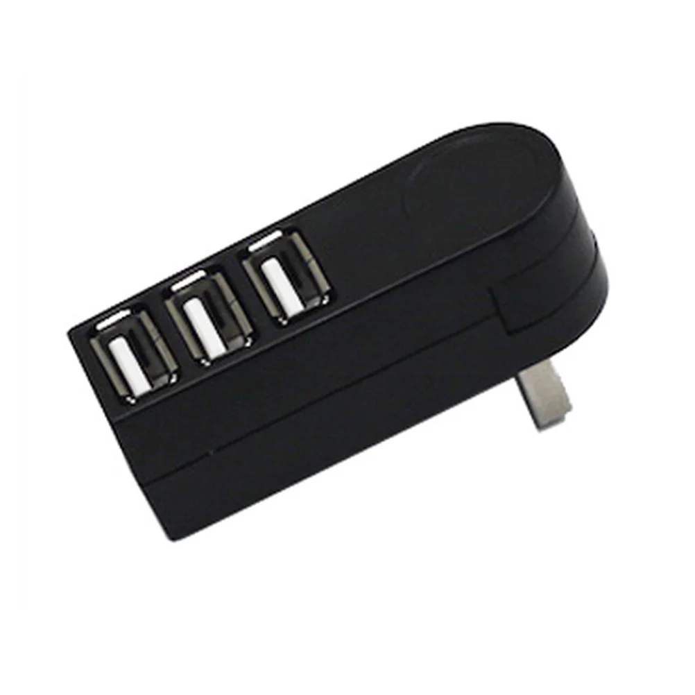 

Compact Portable 3 USB 2.0 Port Hub Rotatable Splitter Low Heat Data Hub Compatible Laptop Multiple Device Use