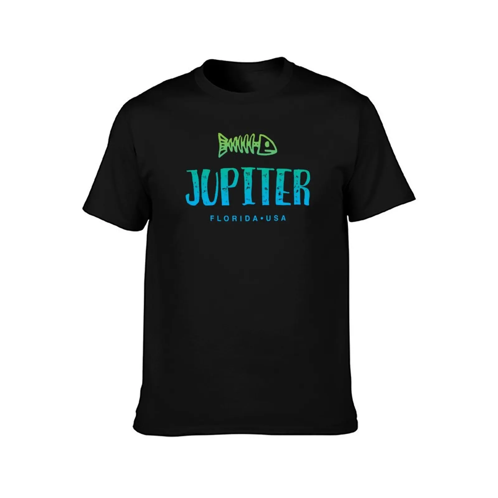 Jupiter Florida T-Shirt, Summer Casual Cotton Tee, Oversized Streetwear Tops, Vintage Graphic Print, Loose Fit Short Sleeve
