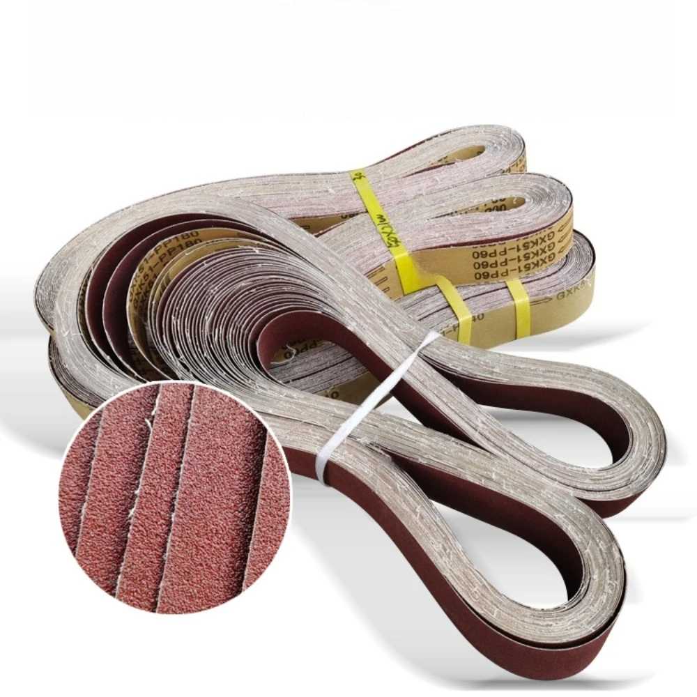 5 peças: correia de areia de óxido de alumínio de 2 polegadas x 82 polegadas: 100*50mmCorreia de lixa para carpintaria; metal; carro; casco; móveis, etc. polimento