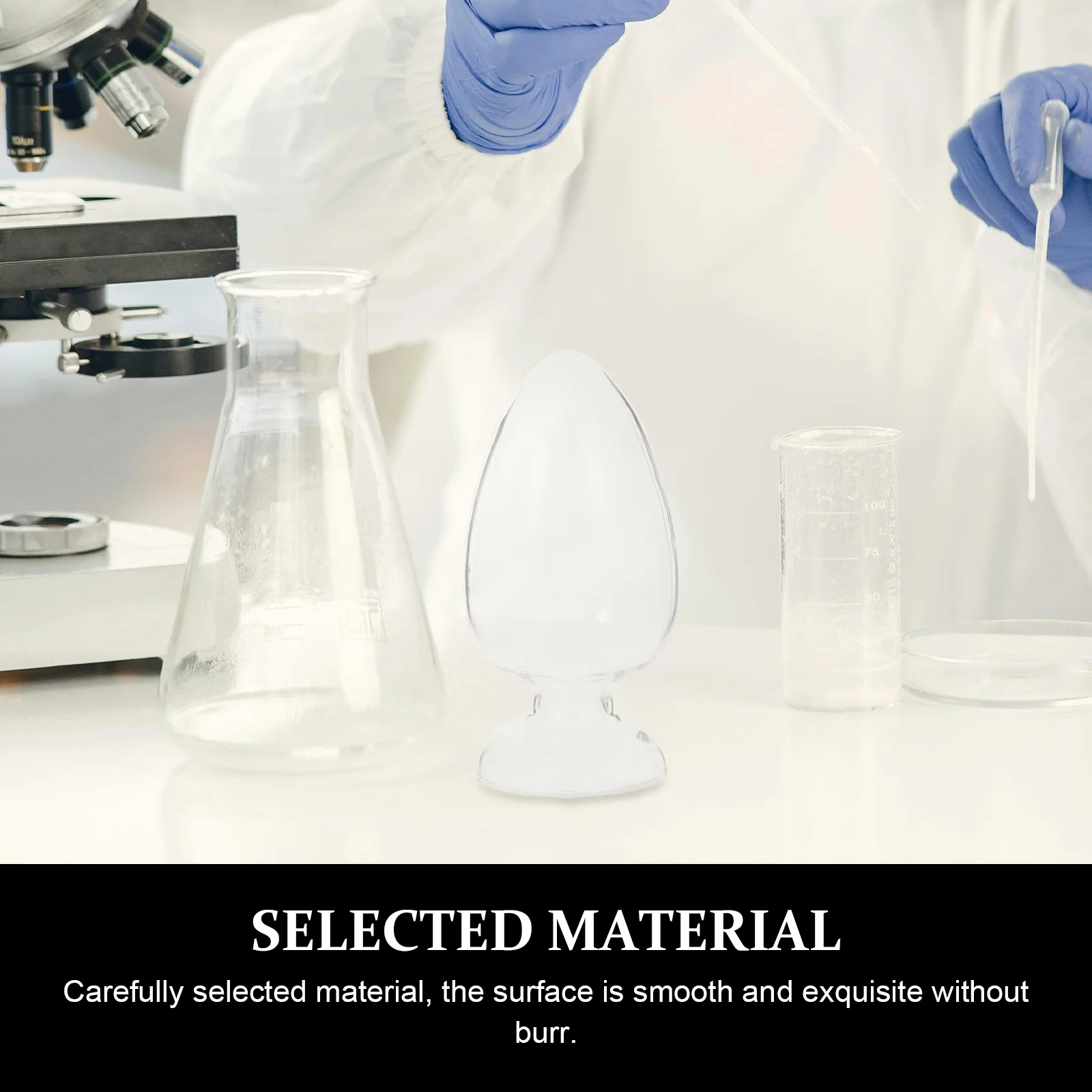 2 Pcs Conical Bottles Storage Laboratory Glass with Plug Display Glassware Specimen