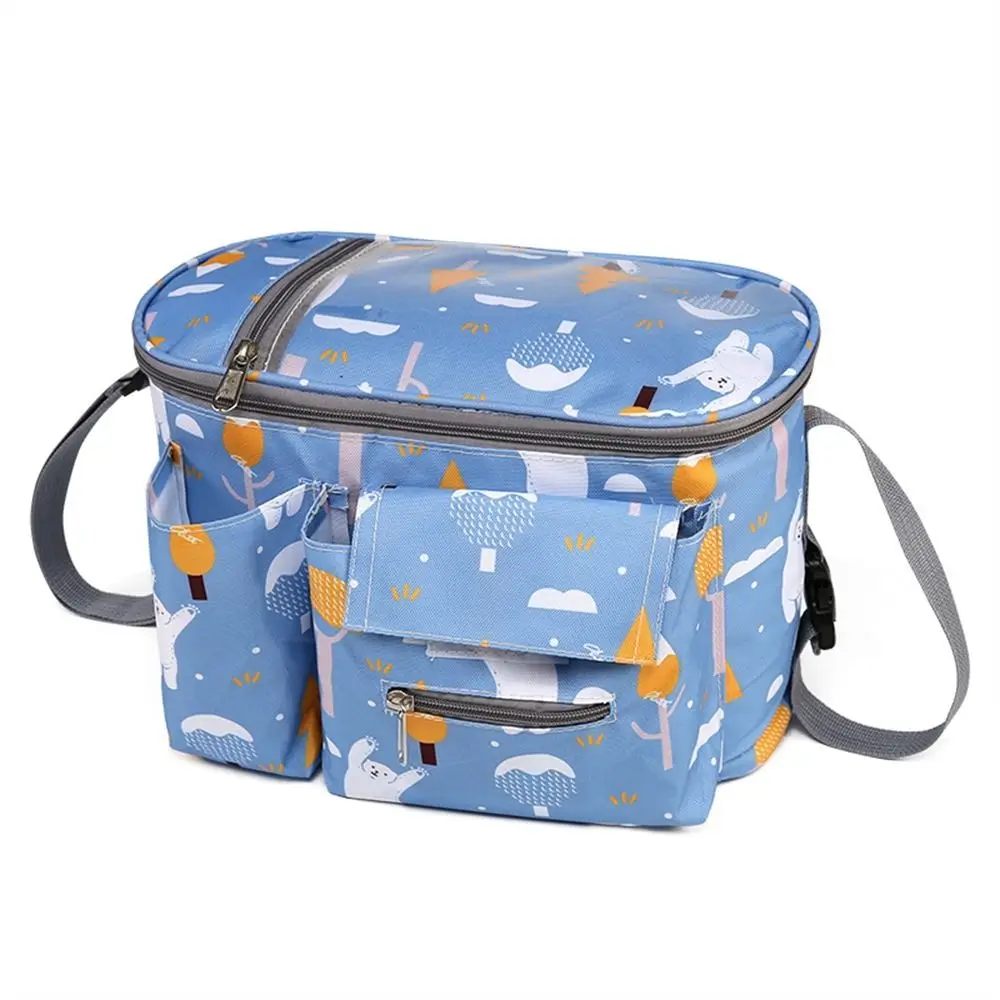 

Bear Baby Stroller Bag Printed Rabbit Cartoon Stroller Organizer Pram Buggy Stroller Accessories Hanging Carriage Bag