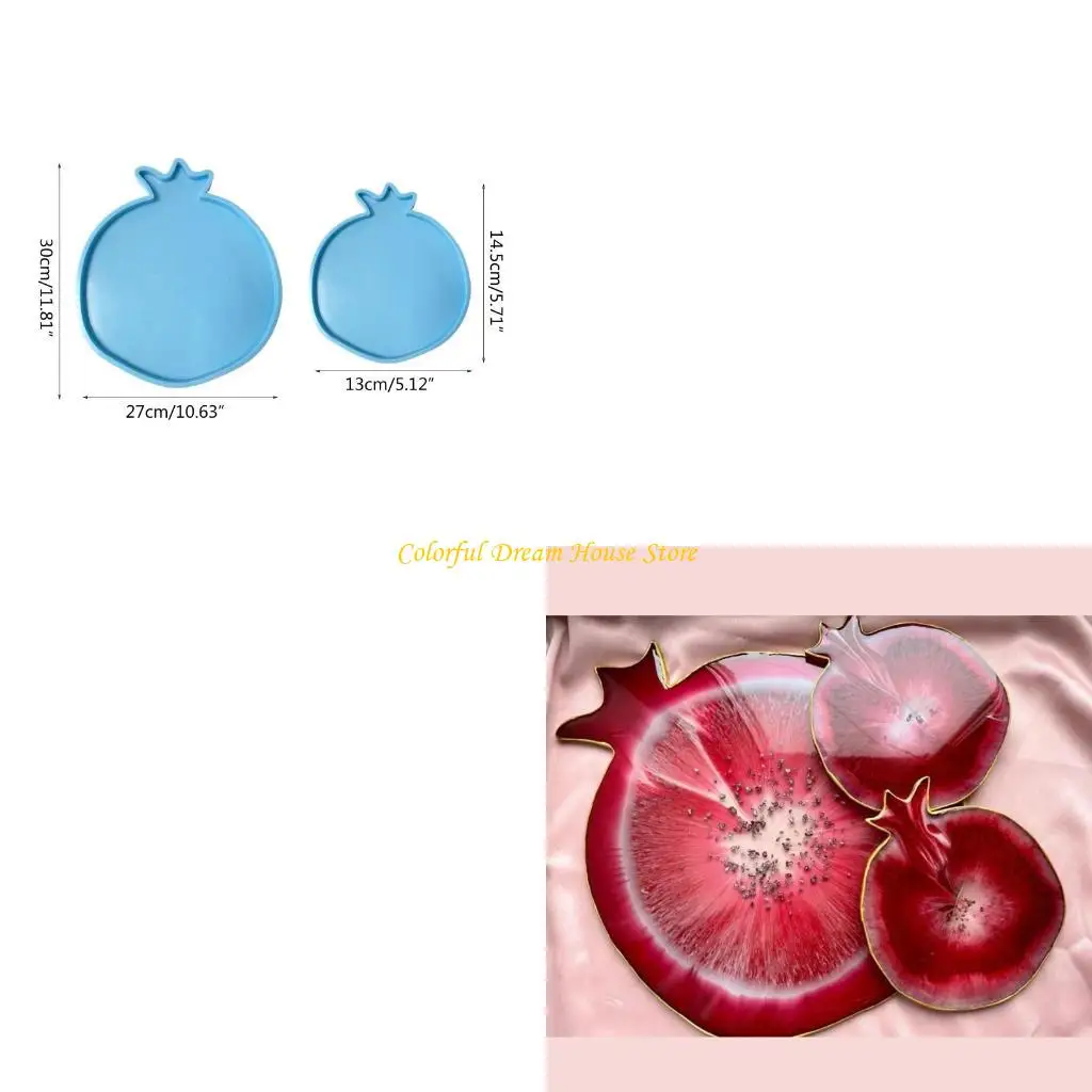 

Pomegranate Geode Agate Epoxy Resin Mold Handmade Cup Mat Mug Pad Silicone Mould DIY Crafts Home Decorations Casting