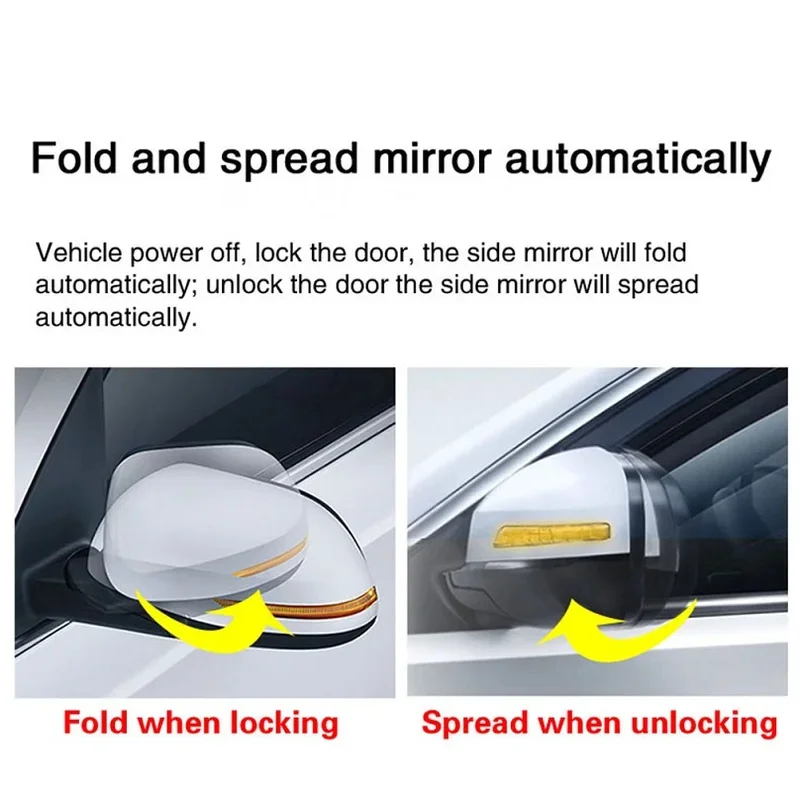 Car Side Mirror Folder Folding Spread  Kit For Forester with Electric Mirror 2013-2018