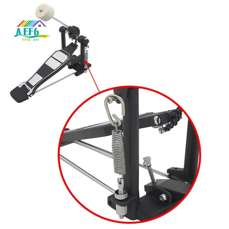 

AEF6-Drum Set Single-Step Jazz Drum Pedal Bottom Drum Practice Step Hammer Double-Chain Step Hammer Percussion Instrument Spare