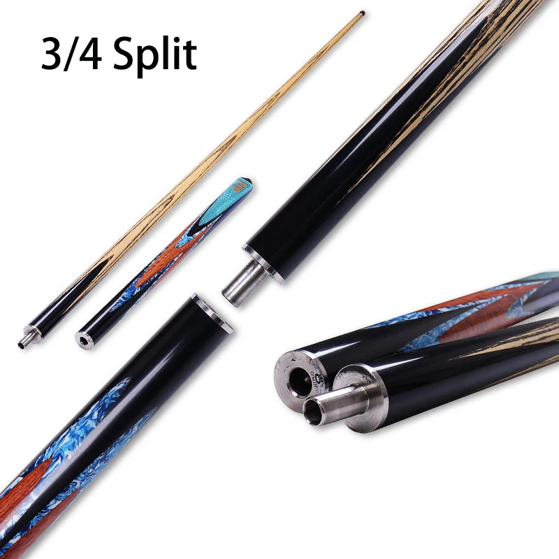 NEW O'min 3/4Split One Piece Snooker Cue XUAN YUAN/JU FENG Model 10mm /11.5mm Tip Snooker Cues Case Set China