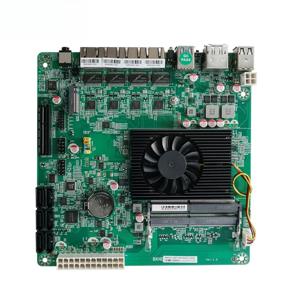 N5100 N5105 NAS main board itx soft route 4 network port 2.5G multi-disk bit 6sata CPU 11th generation