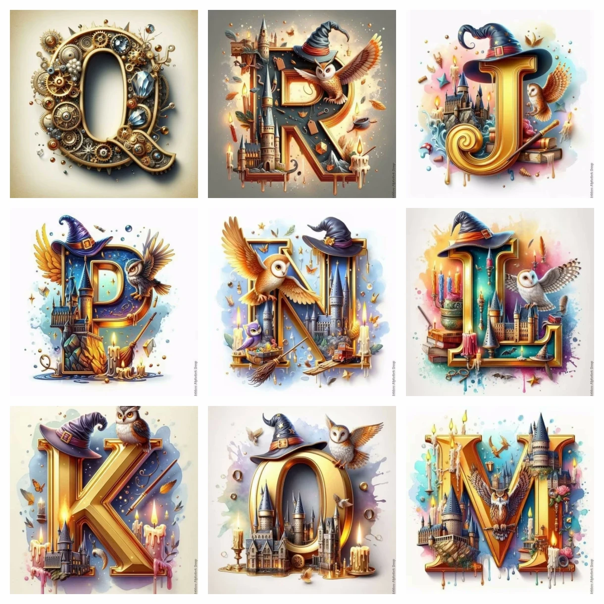 2024 nuevo 5D DIY Kit de pintura de diamante de Anime Harry Potter bordado de diamantes pintura al óleo de Color hecho a mano DIY arte mosaico decoración del hogar