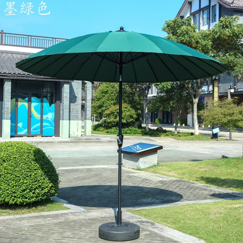 HJ outdoor shading courtyard sun umbrella solar garden outdoor open-air balcony mid-column umbrella
