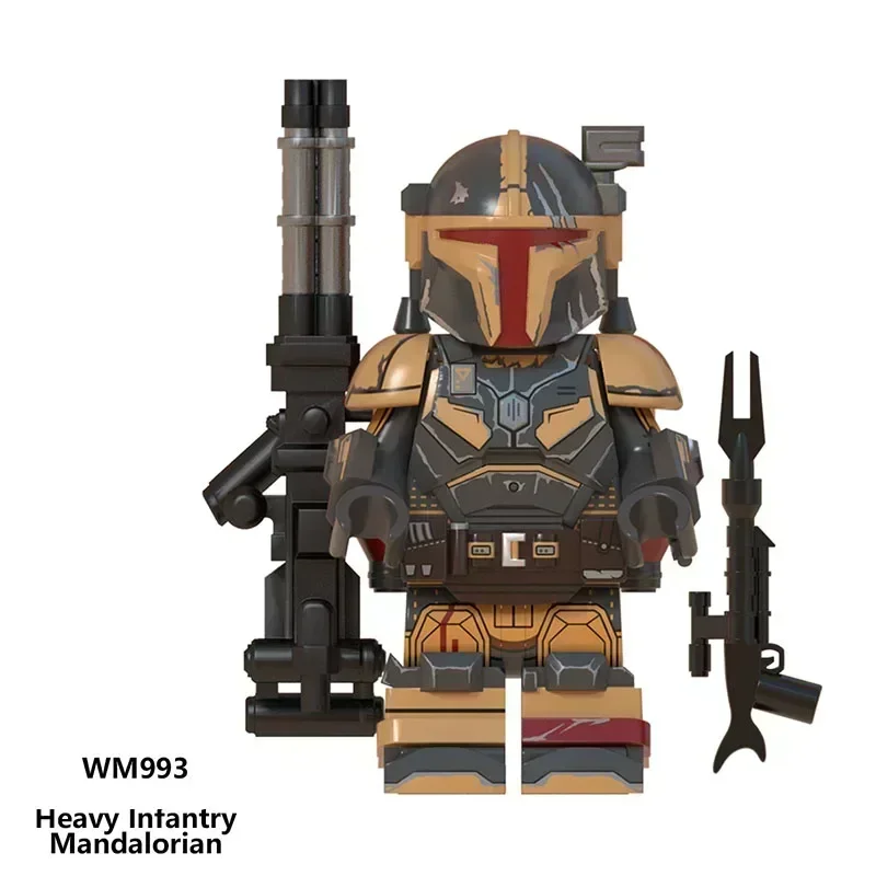 WM6094 Star Wars Mandalorian bloque de construcción Mini Robot figura juguete ladrillos montaje muñeca bloques de construcción regalo de cumpleaños WM997