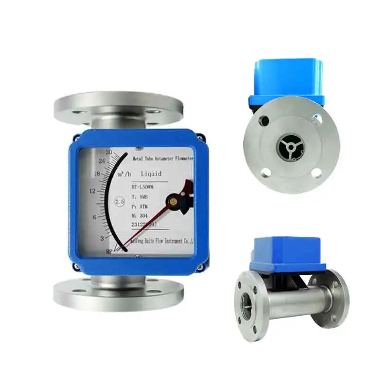 High Quality Pointer Display Rotameter Variable Area Flow Meter Liquid Gas Metal Tube  Flowmeter
