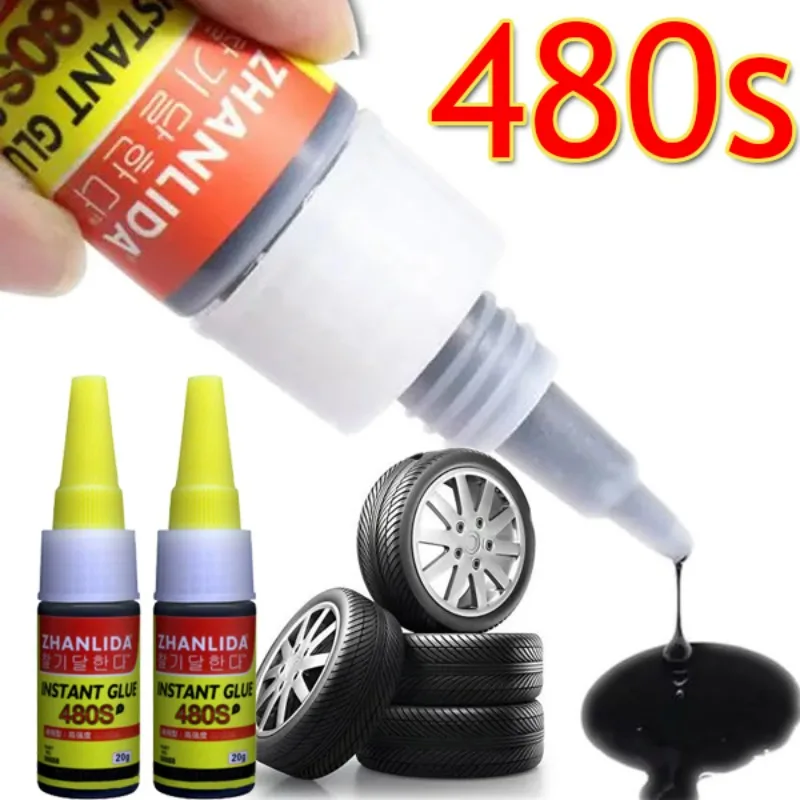 

480S Tire Repair Instant Glue Rubber Adhesives Black Glue Fast Caulk Repair Seal Tyre Sealant Bike Car Motorcycle Repair Tools