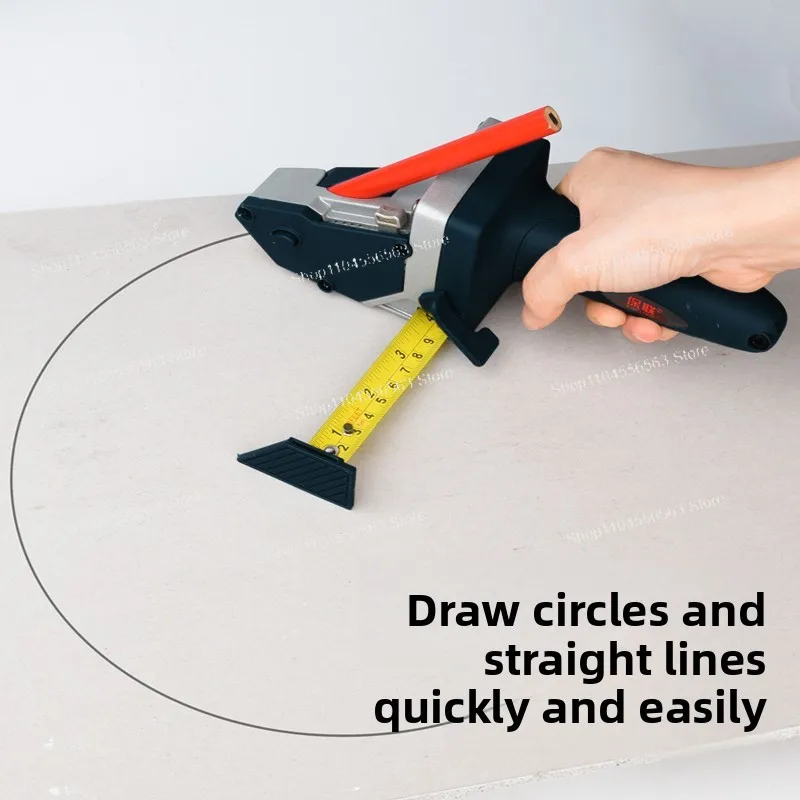 Drywall Cutting Tool, Multi-Function Ruler Compass for Construction