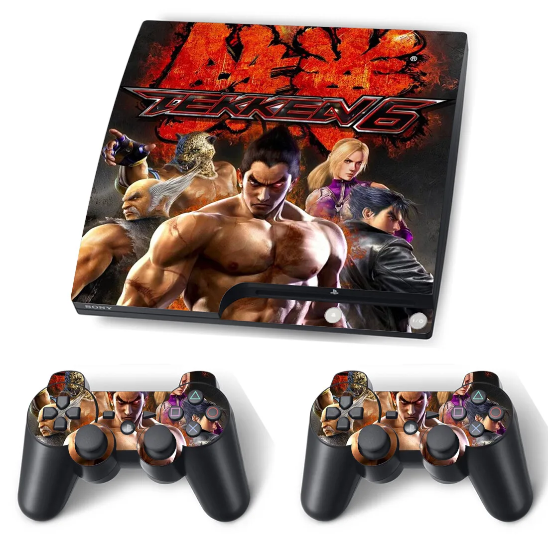 

Tekken Skin Sticker Decal for PS3 Slim Console and Controllers For PS3 Slim Skins Sticker Vinyl