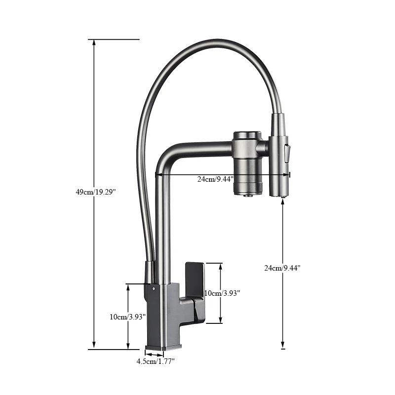 

Sink Faucet Pure Water Tap Spout 2 Models Spout Deck Mount Single Handle Cold Hot Water Mixer Washing Tub Crane