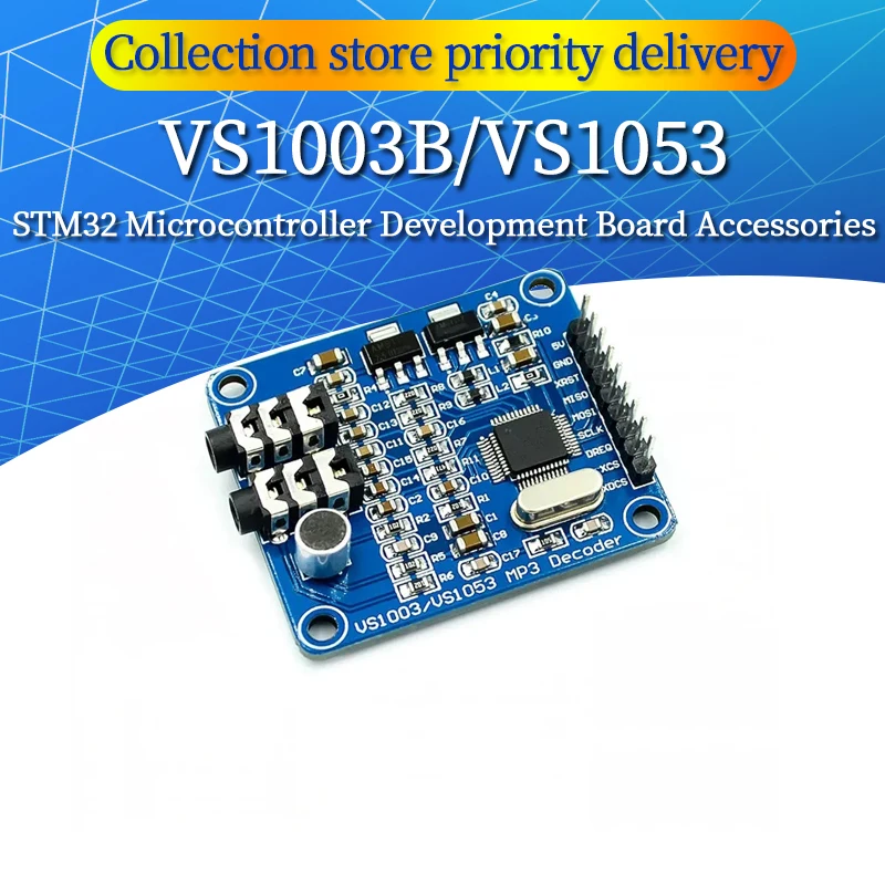 VS1003B VS1053 MP3 Decoding Module,Microphone Head,STM32 Microcontroller Development Board Accessories