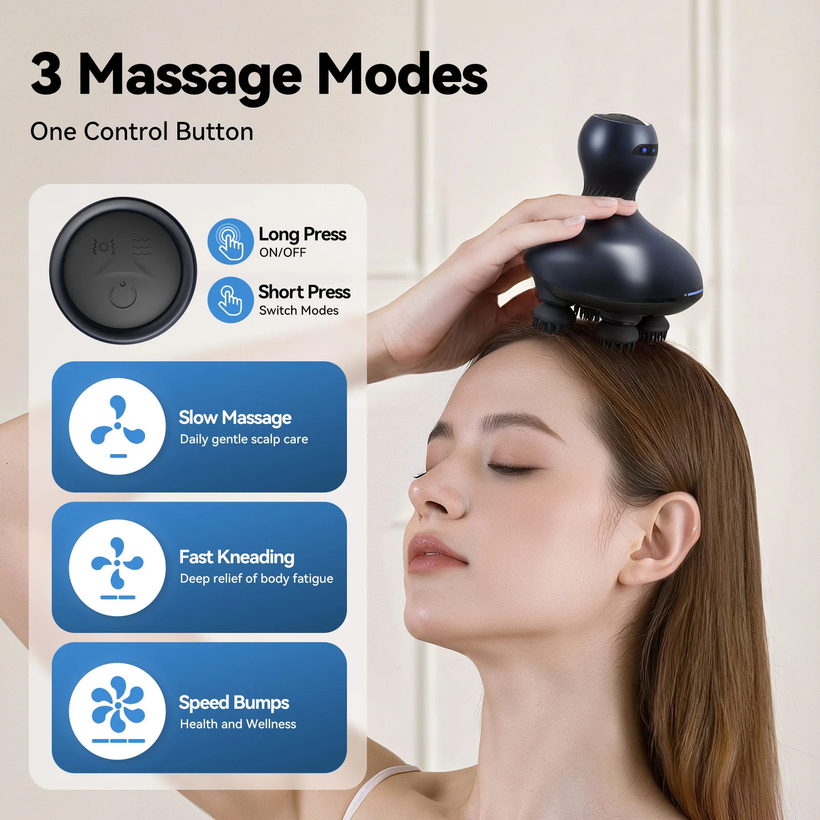 

Умный дом, расслабляющий массажер для головы, новый электрический массажер для головы