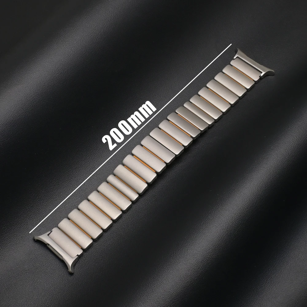 حزام مطاطي من التيتانيوم لساعة سامسونج جالاكسي 8 كلاسيكي 46 ملم 44 ملم 40 ملم سوار معصم فاخر لساعة جالاكسي الترا 2025 47 ملم 2024 #2