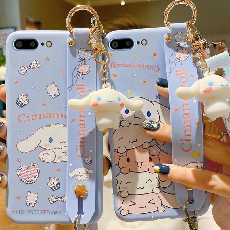 Sanrio Cinnamoroll Cute Cartoon Design Phone Cover For IPhone 13 12 11 Promax Xsmax Xr Anti Drop Soft All Inclusive Phone Cover