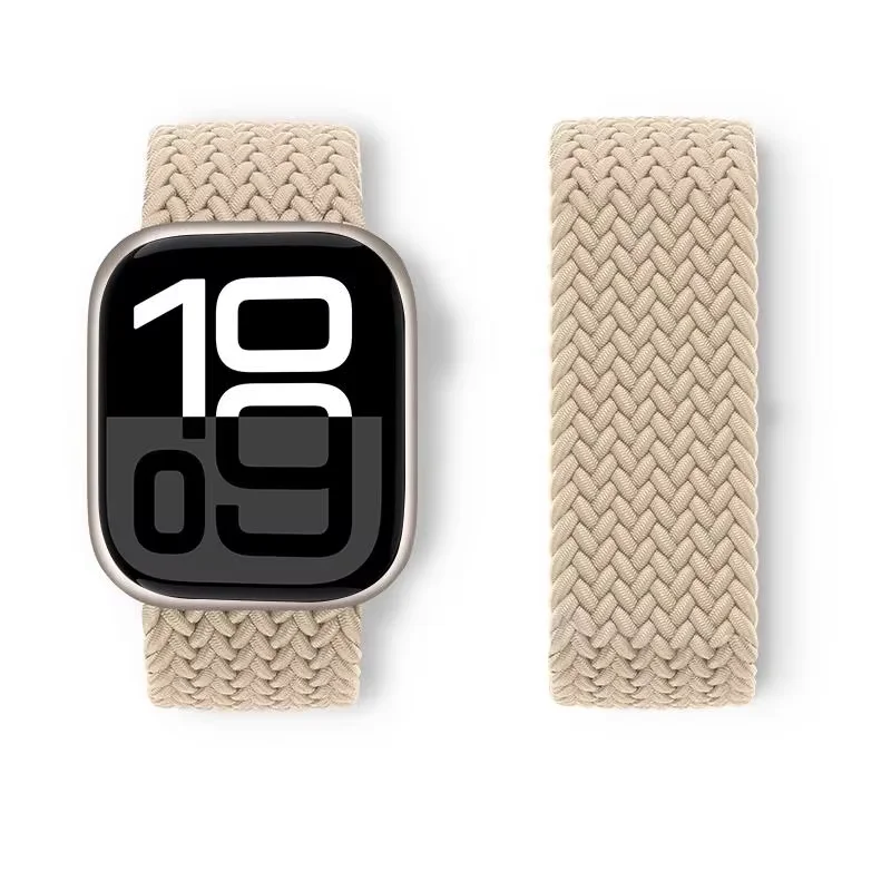 Braided Straps For Apple watch 10 Band 46mm 42mm 44mm 45mm 41mm 40 mm belt bracelet correa iWatch Series 9 7 8 5 SE 6 Ultra 49mm