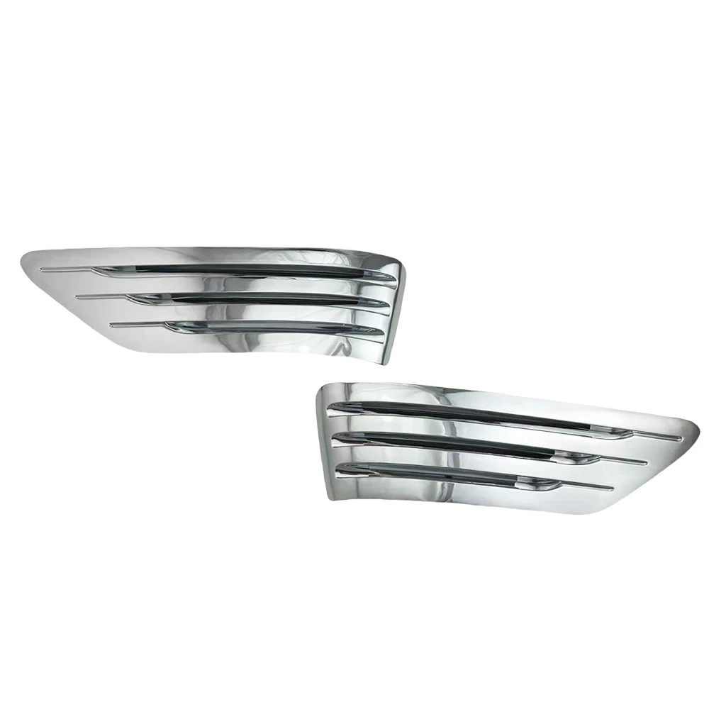 Chrome Plated Silver Car Aside Wind Hole Cover Trim For Toyota Land Cruiser Prado FJ90 1997 - 2002 Car Exterior Decorate - view 3