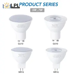 Lampadina GU10 Lampada a LED 220V lampadine per faretti 6 12 Led Lampara Led 240V GU 10 Bombillas LED MR16 gu5.3 Lampada Spot light 5W 7W Ampul