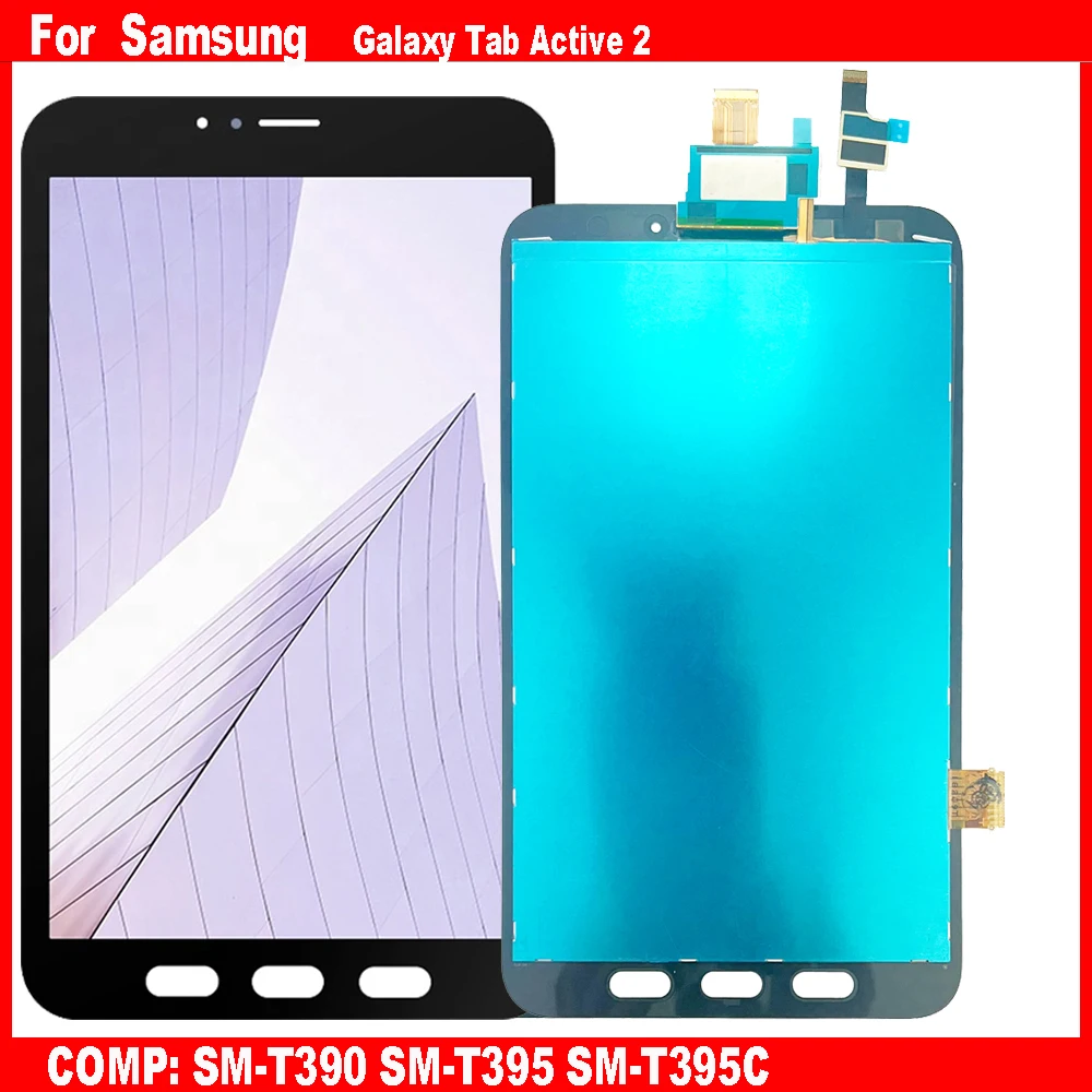 

Новый для Samsung Galaxy Tab Active 2 SM-T390 T390 T395 SM-T395 SM-T395C ЖК-дисплей, дигитайзер сенсорного экрана, стекло в сборе, ремонт