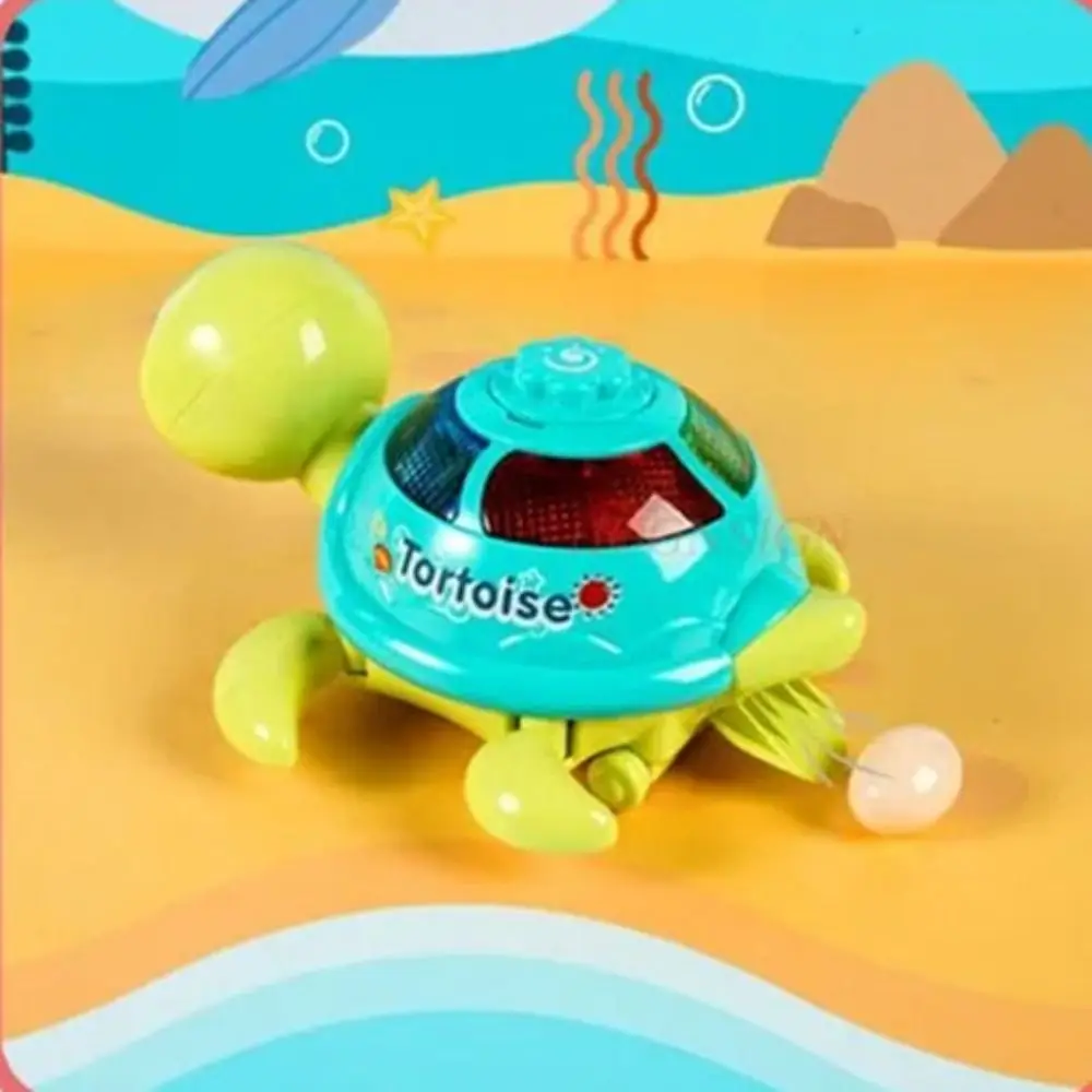

Plastic Musical Crawling Turtle Interactive Sound and Light Lay Eggs Turtle Oys Simulation Early Education Musical Turtle