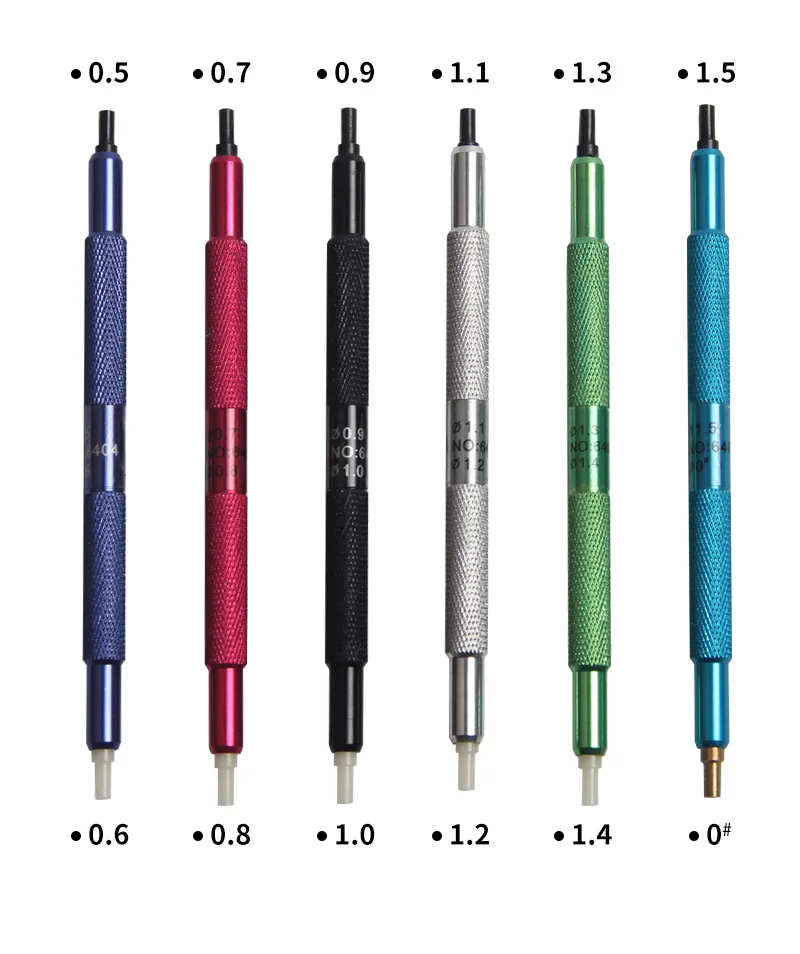 Watch Hands Presser Color Aluminum Double Ended Hand Pressing Tool Set Set of Six Precision Watchmaker Fitting Kit for Watchmake