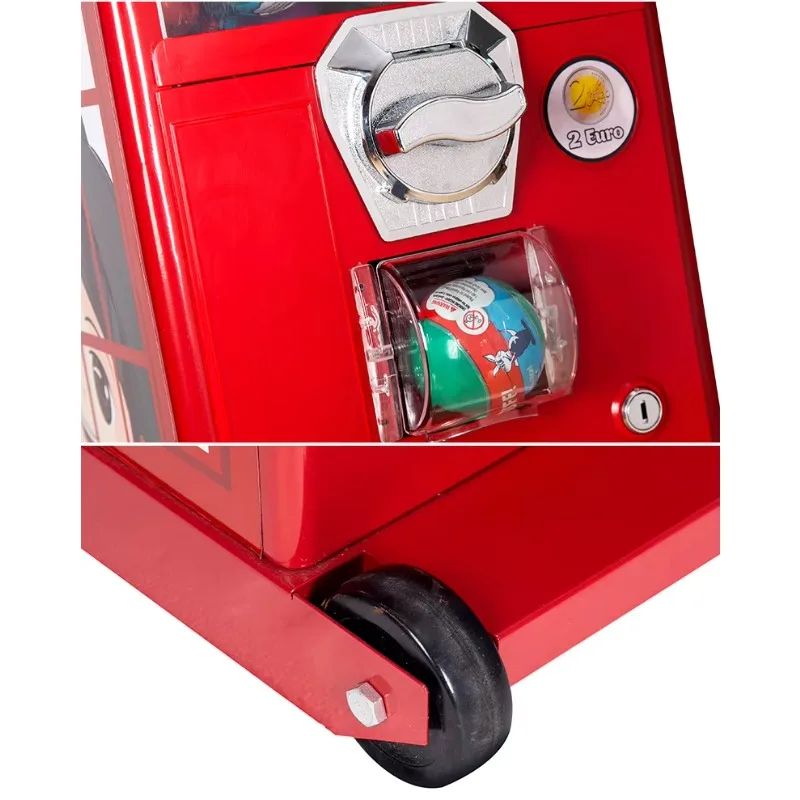 

2026 High Quality Customizable British Outdoor Telephone Style Vending Machine Metal Acrylic Red Coin-Operated Durable