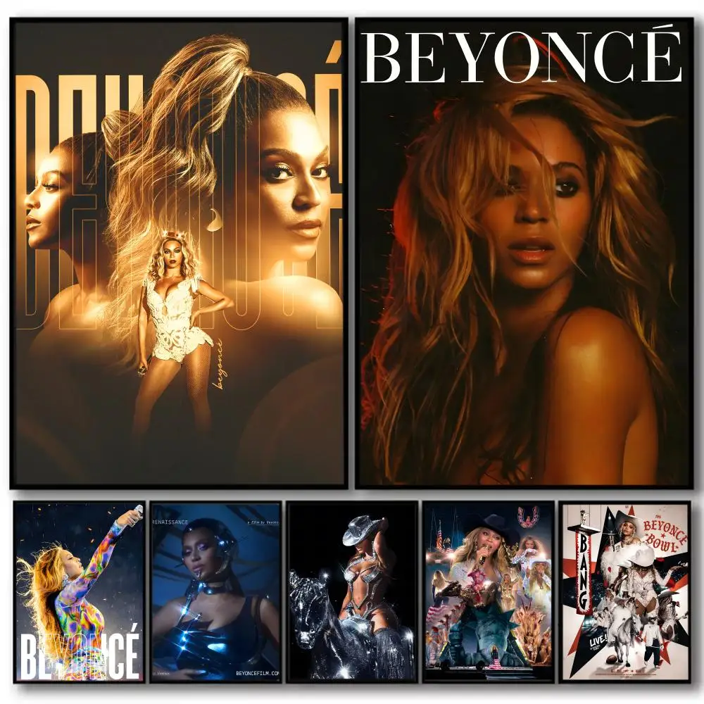 

Singer B-beyonce Painting Calligraphy High-Quality Aesthetic Wall Painting Stickers For Dormitory And Living Room Decor