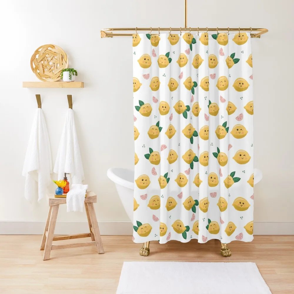 

Lemons Shower Curtain Accessories For Shower And Services For Bathroom Bathroom And Shower Products Set For Bathroom Curtain