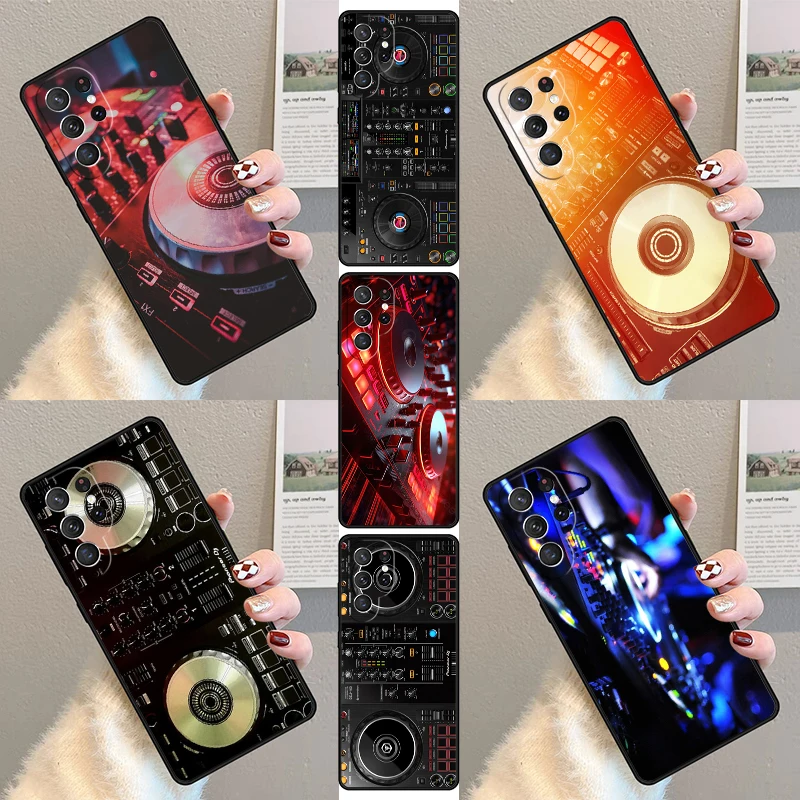 Electronic Music DJ Controller Mixer Phone Case For Samsung Galaxy S23 S21 S20 FE S24 S22 Ultra Note20 S10 S9 S8 Plus Cover