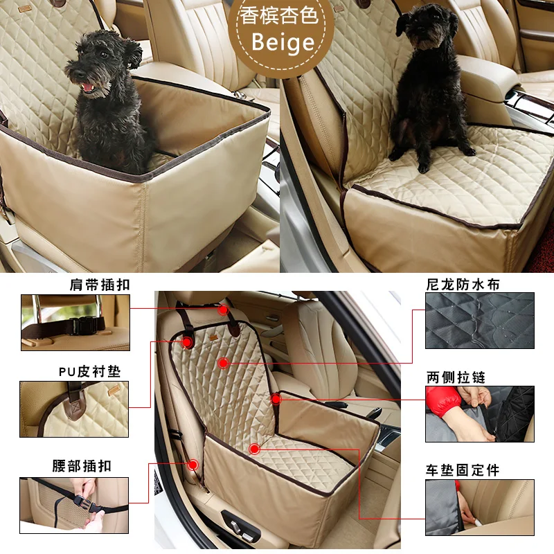 Doglemi pet car mat dog car seat mat car dog mat front and rear pet car mats