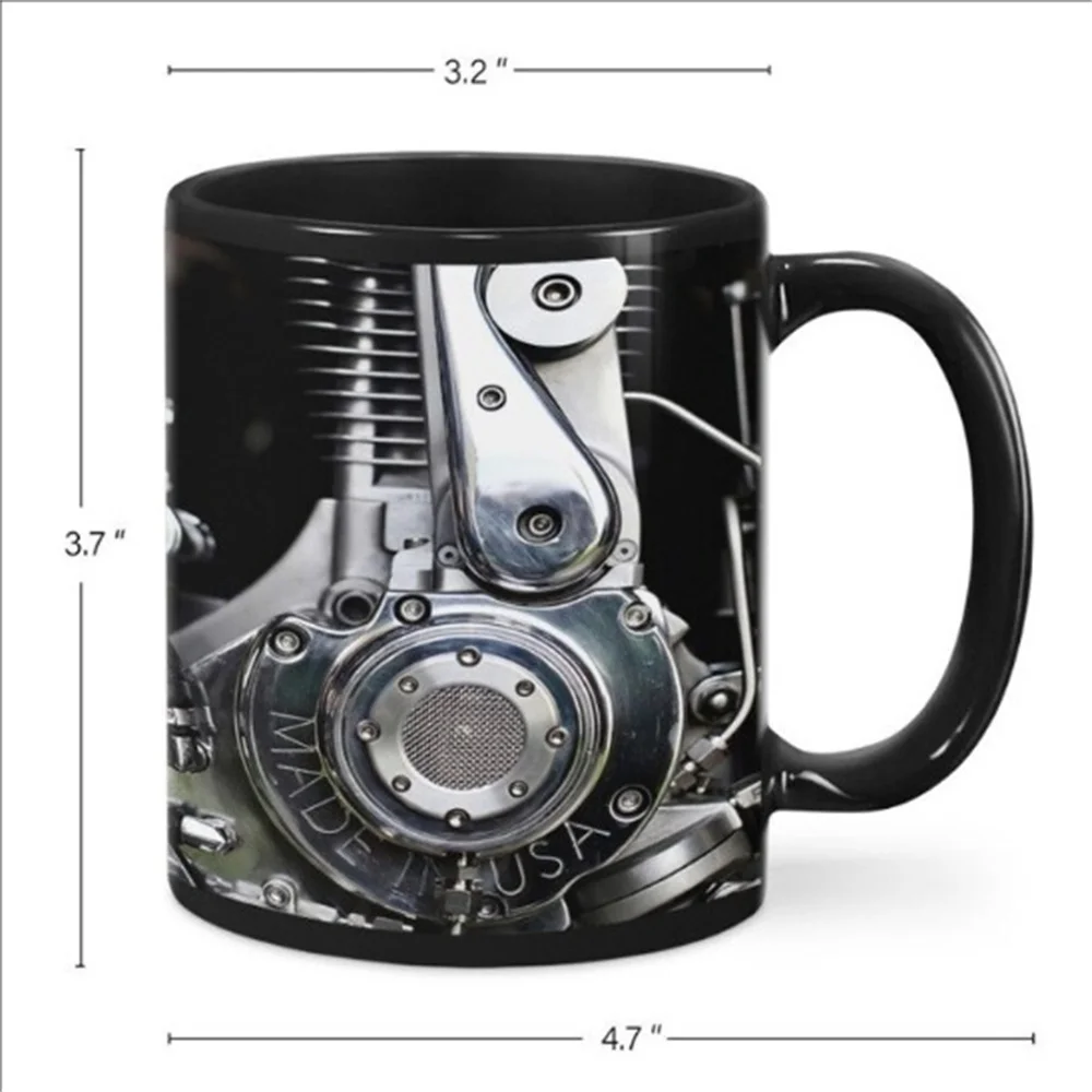 Mechanical Engine Mechanic Engine Ceramic Coffee Mark Cup Water Cup Car Motorcycle