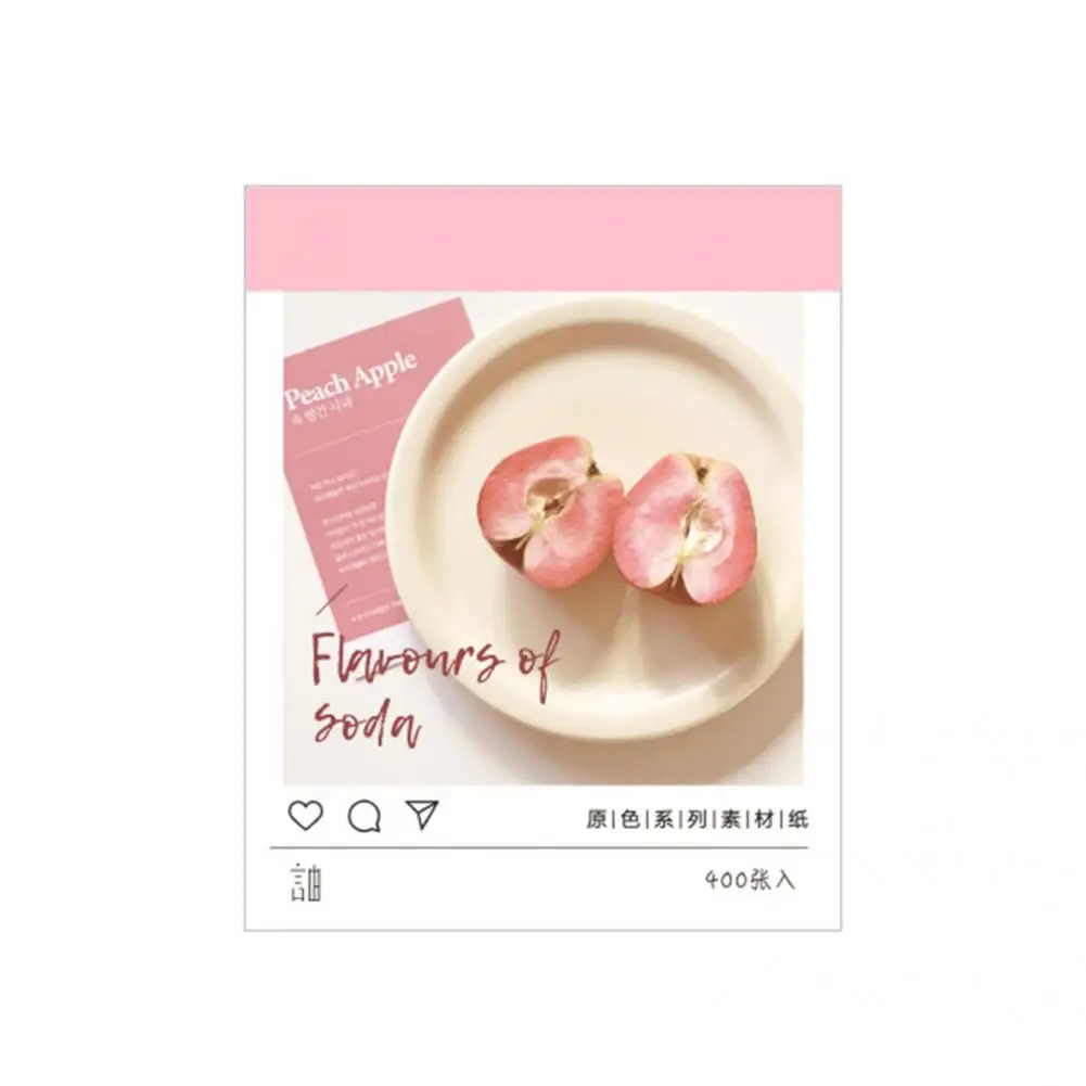 400Pcs/Set Delicate Journaling Paper Easy to Use Wide Application Paper Card for Diary Scrapbooking Paper