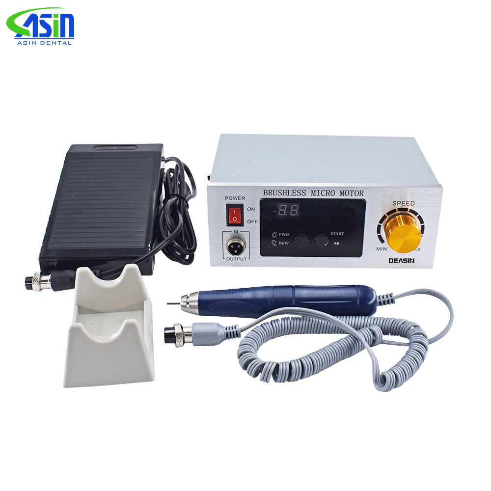 

Speed Adjustable by foot pedal Dental Brushless Micromotor 50000 RPM Brushless Micro Motor Polishing Handpiece Dentistry tool