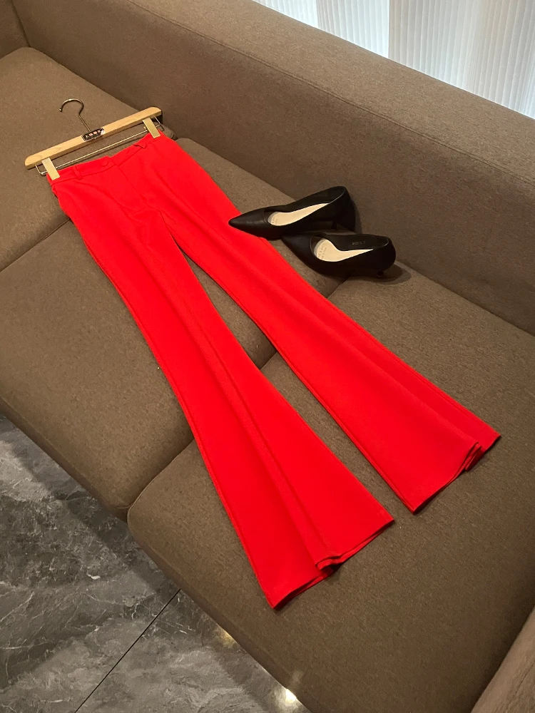 Slim-Fit-Set aus Jaet und Hose mit Spitzensaum-Design, Neu 2025, A483, zweiteilige Damen-Fairy-Herbstkollektion