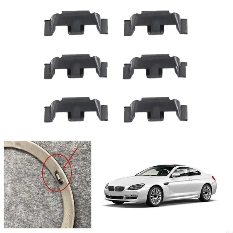 6Pcs For R55 R56 F54 F55 F56 F60 51132752145 Car Headlamp Headlight Frame Bright Strips Clip Fastener Fixed Clamp Buckle 