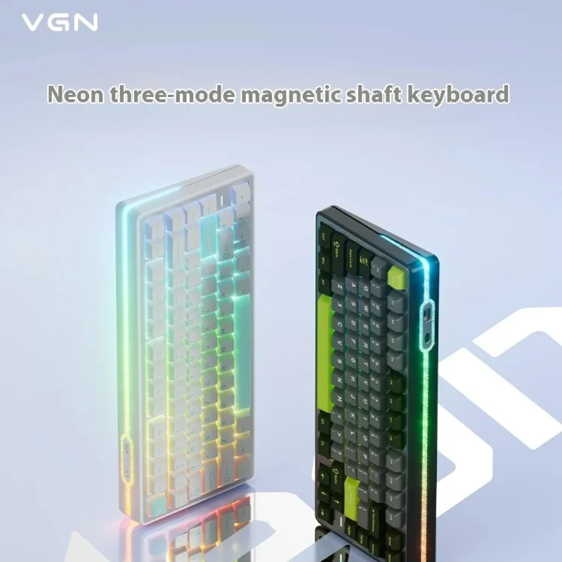 

VGN Neon Mechanical Keyboard Magnetic Shaft Single E-sports Gasket Customized Chips 8K Hot Swappable Gaming Customized Keyboard