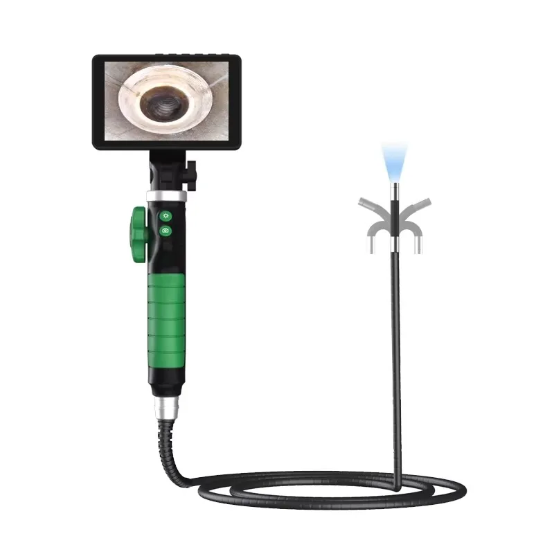 HD 1080P Industrial Endoscope 3.9mm Lens with 5inch Screen 360 Degrees Articulating Borescope