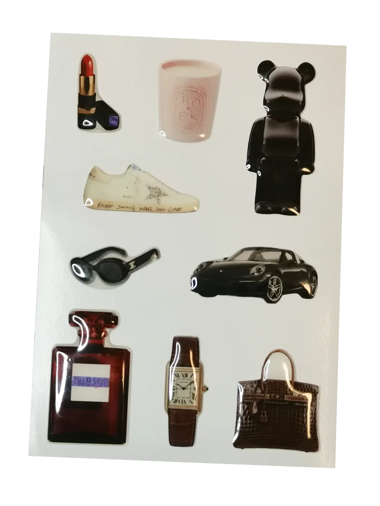 Modne naklejki dekoracyjne 3D Epoxy Label DIY Dekoracja